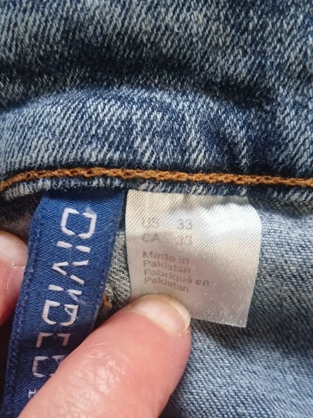 H&M Divided Men’s Skinny Biker Moto Jeans Top Stitch Horizontal Rips Size 33